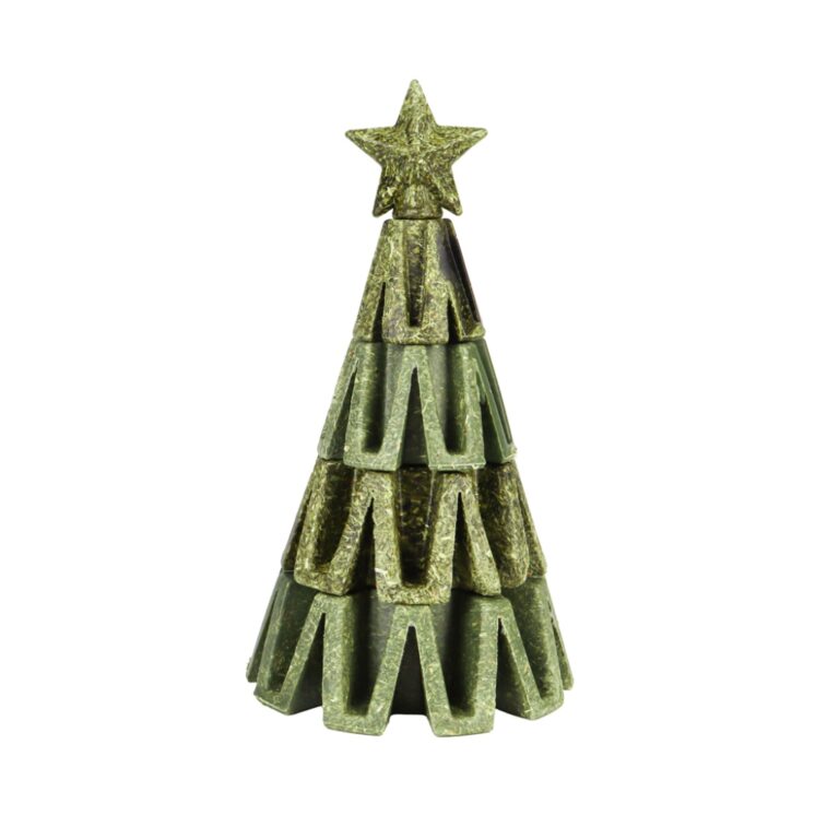 Christmas Tree Edible Chew Toy for Hamsters Gerbils Guinea Pigs Mice Rabbits Teeth Grinder Cage Decoration