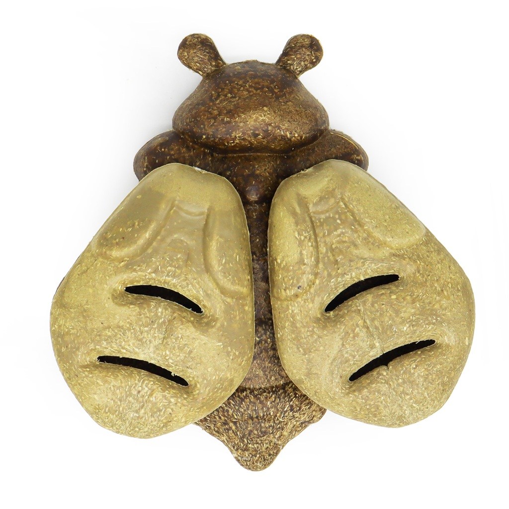 Bee shaped small animal food bowl foraging toy